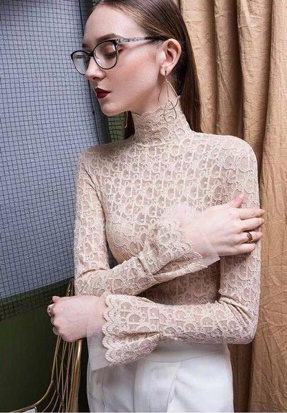 2020 стиль дизайна женские осень зима undershirt web celebrity же стиль высокий воротник темперамент lace sexy micro через длинным рукавом, White
2020 стиль дизайна женские осень зима undershirt web celebrity же стиль высокий воротник темперамент lace sexy micro через длинным рукавом, White