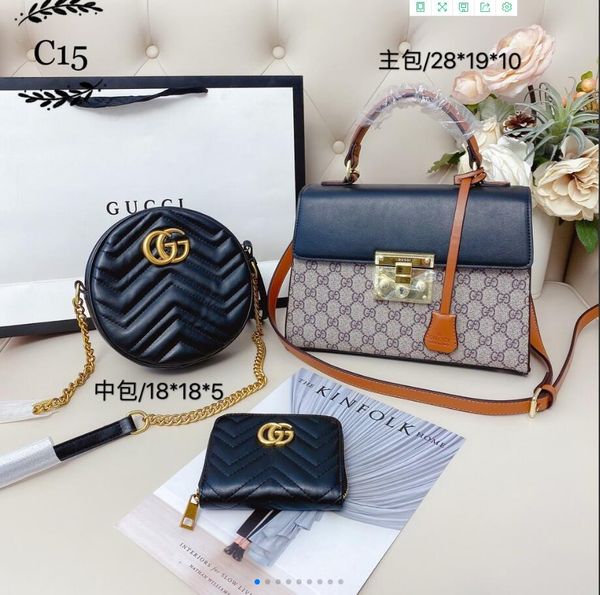 2020 classic luxury white-collar ladies three-piece set fashion wild elegant messenger bag fashion female bag backpack wallet handbag
2020 classic luxury white-collar ladies three-piece set fashion wild elegant messenger bag fashion female bag backpack wallet handbag