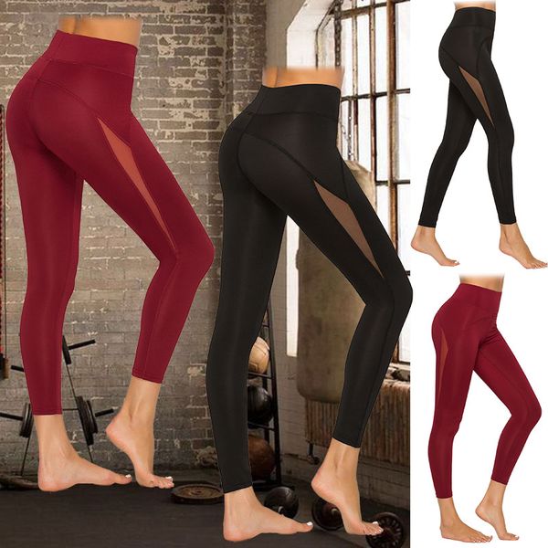 women yoga pants high waist mesh stitching slimming sweatpants stretch maintain elasticity sportswear feminina, White;red
women yoga pants high waist mesh stitching slimming sweatpants stretch maintain elasticity sportswear feminina, White;red