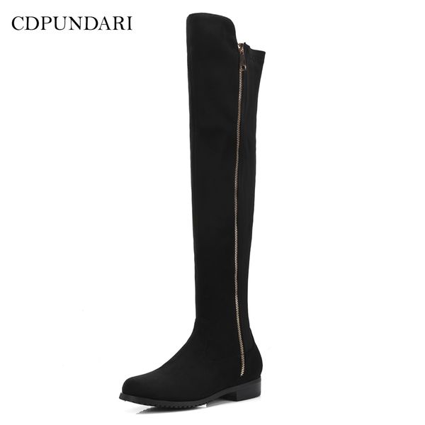 cdpundari stretch fabric knee high boots women low heel winter boots shoes woman, Black
cdpundari stretch fabric knee high boots women low heel winter boots shoes woman, Black