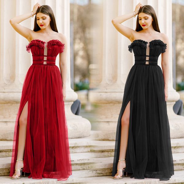 new waist-waisted bridesmaid dress long skirt women's party dresses wedding bridesmaid skirts women's dress, White;black
new waist-waisted bridesmaid dress long skirt women's party dresses wedding bridesmaid skirts women's dress, White;black