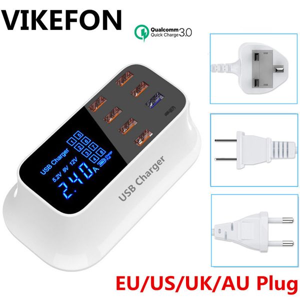 vikefon usb charger 8 port quick charge 3.0 qc 3.0 mobile phone led display fast charger adapter for iphone xiaomi usb-charger
vikefon usb charger 8 port quick charge 3.0 qc 3.0 mobile phone led display fast charger adapter for iphone xiaomi usb-charger