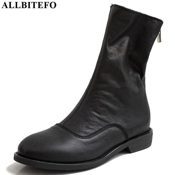 allbitefo natural genuine leather round toe autumn winter women boots ankle boots simple style fashion girls comfortable, Black
allbitefo natural genuine leather round toe autumn winter women boots ankle boots simple style fashion girls comfortable, Black