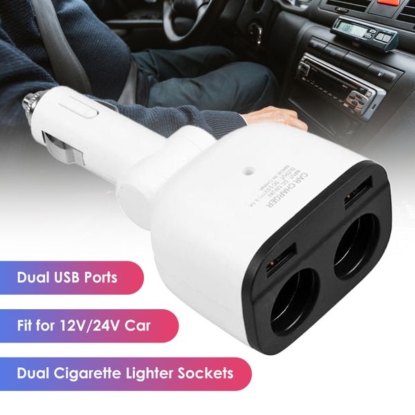 12v / 24v car cigarette lighter socket universal dual usb car charger adapter recessed accessories 2019 new arrival
12v / 24v car cigarette lighter socket universal dual usb car charger adapter recessed accessories 2019 new arrival