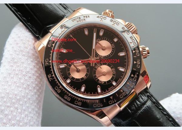 factory supplier sapphire 18k pink gold 116515 40mm black ceramic bezel automatic mens men's watch watches no chronograph, Slivery;brown
factory supplier sapphire 18k pink gold 116515 40mm black ceramic bezel automatic mens men's watch watches no chronograph, Slivery;brown