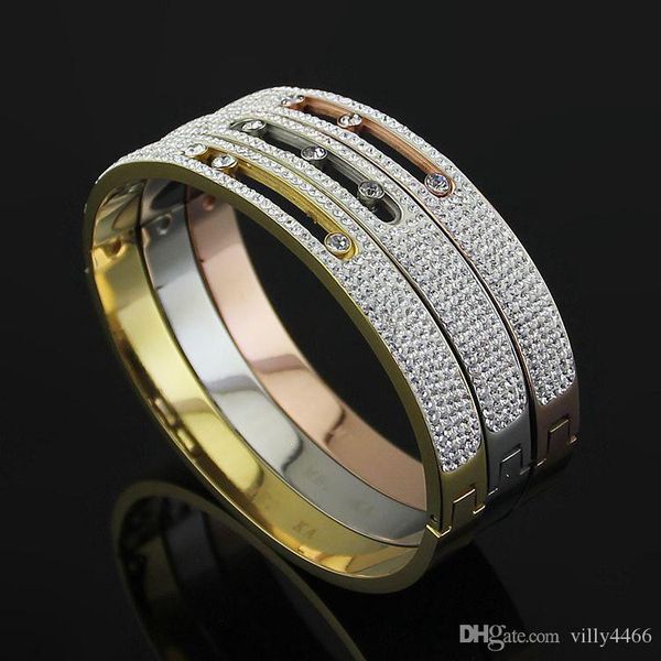 fashion titanium steel full diamond love bracelet&bangle woman jewelry with three career ol hollow men h mess bracelet for each button gift
fashion titanium steel full diamond love bracelet&bangle woman jewelry with three career ol hollow men h mess bracelet for each button gift