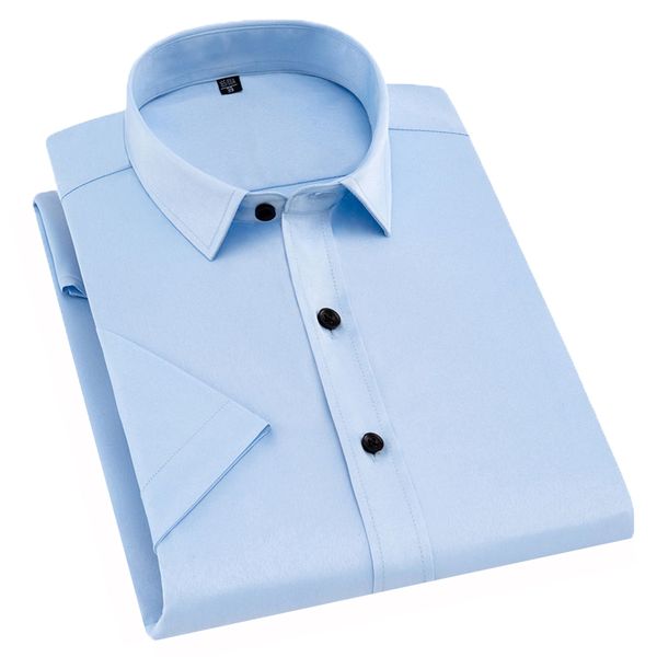 men's dress shirts aoliwen brand formal shirt elastic force casual business smooth and breathable blue short-sleeved, White;black
men's dress shirts aoliwen brand formal shirt elastic force casual business smooth and breathable blue short-sleeved, White;black