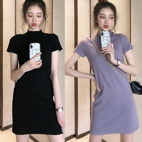 женщины \ 's o-образным вырезом solid повседневный bodycon с коротким рукавом футболки платье, Black;gray
женщины \ 's o-образным вырезом solid повседневный bodycon с коротким рукавом футболки платье, Black;gray