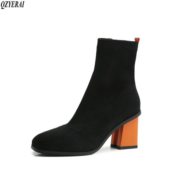 women ankle boots stretch knitting sock boots plus size pointed toe autumn winter high heels female slip on lady shoes, Black
women ankle boots stretch knitting sock boots plus size pointed toe autumn winter high heels female slip on lady shoes, Black