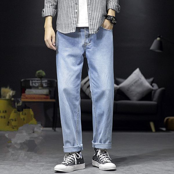 men's jeans spring tide brand korean version of the trend loose straight wild wide leg casual trousers mens, Blue
men's jeans spring tide brand korean version of the trend loose straight wild wide leg casual trousers mens, Blue