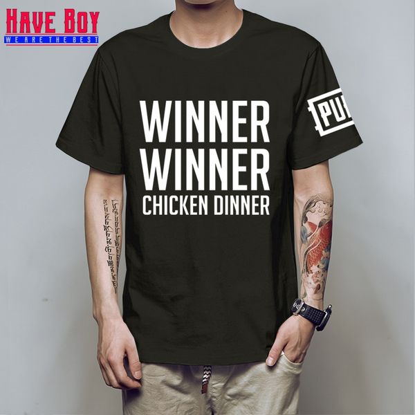 have boy new world fps game player unknown's battlegrounds t shirts pubg winner winner chicken dinner t shirts hb155, White;black
have boy new world fps game player unknown's battlegrounds t shirts pubg winner winner chicken dinner t shirts hb155, White;black