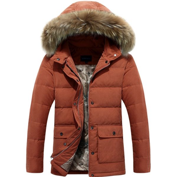 men's down jackets mens brand thick warm fur collar hooded duck down coat male casual winter jacket men chaqueta hombre, Black
men's down jackets mens brand thick warm fur collar hooded duck down coat male casual winter jacket men chaqueta hombre, Black