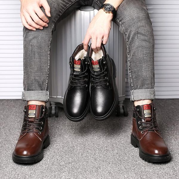 men's boots man autumn botas brand lace-up comfy fashion shoes men 2019 new classic outdoor leather casual boots men basic boots, Black
men's boots man autumn botas brand lace-up comfy fashion shoes men 2019 new classic outdoor leather casual boots men basic boots, Black