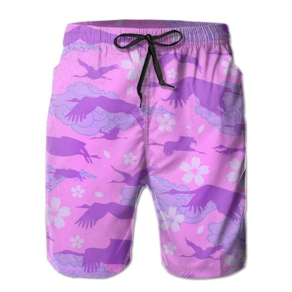 men's shorts mens swimming swimwear flying japanese cranes on asiatic sakura silhouette men trunks swimsuit man beach wear short, White;black
men's shorts mens swimming swimwear flying japanese cranes on asiatic sakura silhouette men trunks swimsuit man beach wear short, White;black