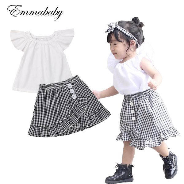 emmababy 2019 kids infant baby girl fly sleeve white t-shirt clothes+black plaid skirt outfit set dress 6m-4t
emmababy 2019 kids infant baby girl fly sleeve white t-shirt clothes+black plaid skirt outfit set dress 6m-4t