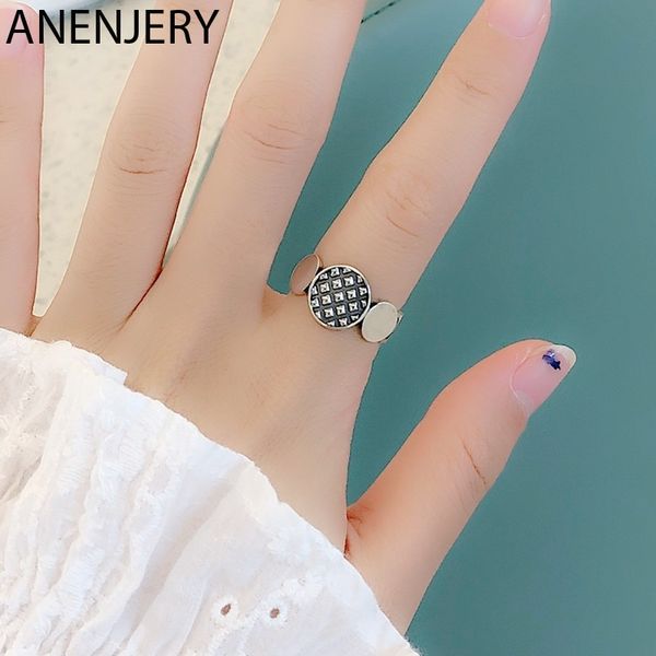 anenjery personality round disc geometric thai silver ring 925 sterling silver retro open ring for women party jewelry s-r626, Golden;silver
anenjery personality round disc geometric thai silver ring 925 sterling silver retro open ring for women party jewelry s-r626, Golden;silver
