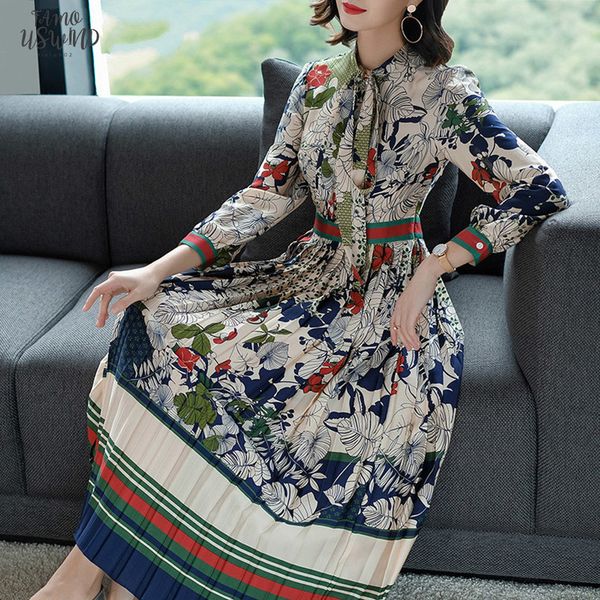 2020 new spring autumn elegant large women dress slim waist thin lace bow holiday dress pleated casual vestidos gothic, Black;gray
2020 new spring autumn elegant large women dress slim waist thin lace bow holiday dress pleated casual vestidos gothic, Black;gray