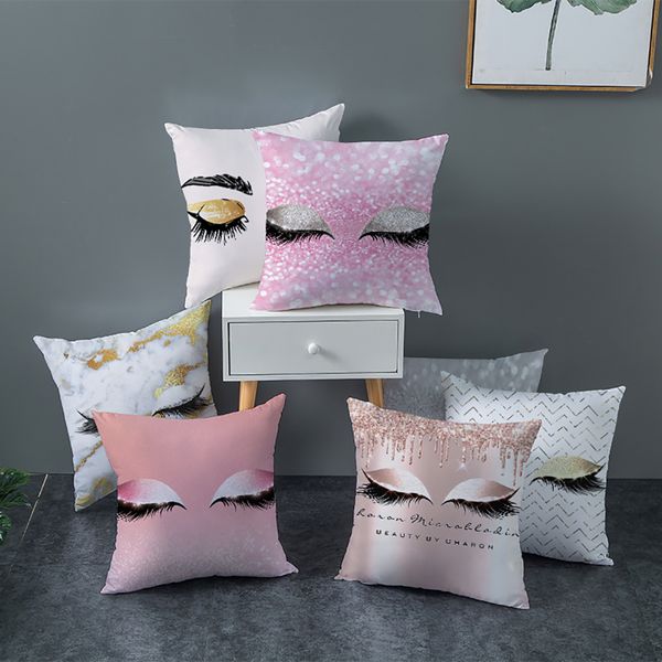 lychee diy beauty eyelashes printed cushion case colorful polyester peachskin 45x45cm cushion cover for bedroom home office
lychee diy beauty eyelashes printed cushion case colorful polyester peachskin 45x45cm cushion cover for bedroom home office