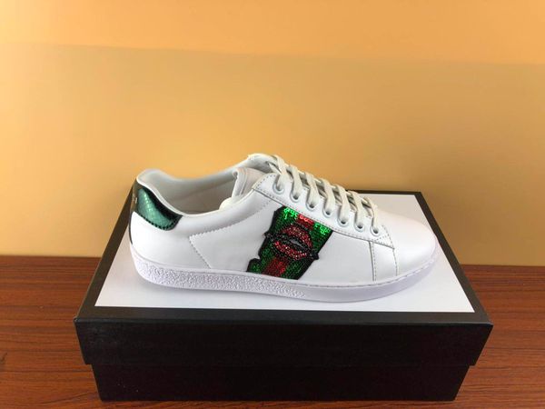 new fashion men casual ace shoes designer sneakers designer shoes for women genuine leather bee embroidered big size, Black
new fashion men casual ace shoes designer sneakers designer shoes for women genuine leather bee embroidered big size, Black