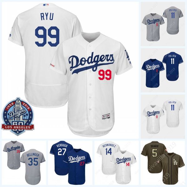 99 Hyun-Jin Ryu Los Angeles 60th Anniver AJ .Pollock Enrique Hernandez Personalized Name and Number Blue Grey White Dodgers Baseball Jerseys
99 Hyun-Jin Ryu Los Angeles 60th Anniver AJ .Pollock Enrique Hernandez Personalized Name and Number Blue Grey White Dodgers Baseball Jerseys