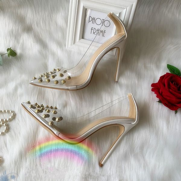 2020 women lady bridal wedding white pvc patent leather gold rivets spikes heels shoes pumps poined toes stiletto heels shoes, Black
2020 women lady bridal wedding white pvc patent leather gold rivets spikes heels shoes pumps poined toes stiletto heels shoes, Black