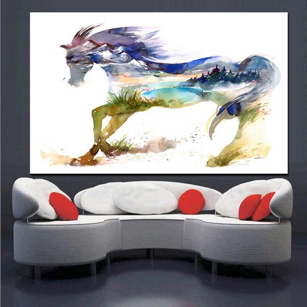 abstract animal watercolor running horse wall art pictures painting wall art for living room home decor (no frame
abstract animal watercolor running horse wall art pictures painting wall art for living room home decor (no frame