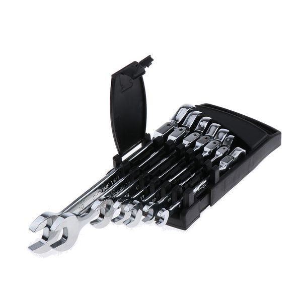 7pc 8-19mm active ratchet ratchet wrench with active head key
7pc 8-19mm active ratchet ratchet wrench with active head key