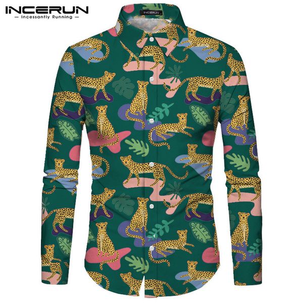 incerun fashion men chic leopard print long sleeve lapel shirt street trend joker button mens casual blouse camisa masculina, White;black
incerun fashion men chic leopard print long sleeve lapel shirt street trend joker button mens casual blouse camisa masculina, White;black