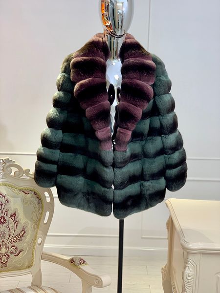 arlene sain 2019 autumn and winter new elegant limited edition charming blue purple blue fur coat female chinchilla, Black 
arlene sain 2019 autumn and winter new elegant limited edition charming blue purple blue fur coat female chinchilla, Black