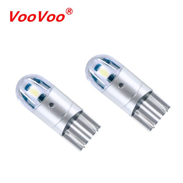 voovoo 2шт w5w t10 led 3030 автомобильные лампы сигнал поворота номерной знак свет багажника габаритные огни габаритные огни 12 в белый