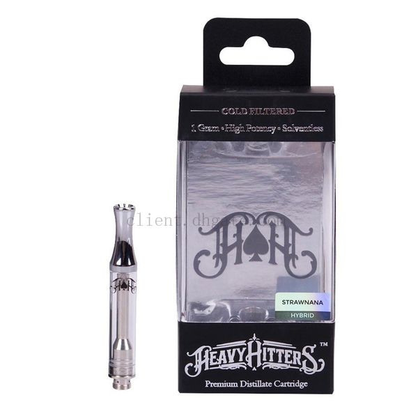 Heavy Hitters Cartridge1.0ml Pyrex Glass Tank Hitter Ceramic Coil Vaporize Vape Thick Oil 92A3 Cartridges Atomizer With 19 Flavor Stickers
Heavy Hitters Cartridge1.0ml Pyrex Glass Tank Hitter Ceramic Coil Vaporize Vape Thick Oil 92A3 Cartridges Atomizer With 19 Flavor Stickers