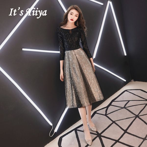 party dresses vestidos de fiesta it's yiiya ar470 sequined sparkling length prom o-neck dres elegant a line formal gowns, White;black
party dresses vestidos de fiesta it's yiiya ar470 sequined sparkling length prom o-neck dres elegant a line formal gowns, White;black
