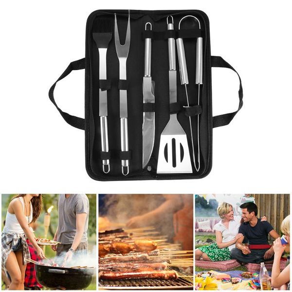 5 pcs главная bbq grill инструменты набор из нержавеющей стали портативный барбекю пикник барбекю аксессуары с ткань сумка для хранения посу
5 pcs главная bbq grill инструменты набор из нержавеющей стали портативный барбекю пикник барбекю аксессуары с ткань сумка для хранения посу