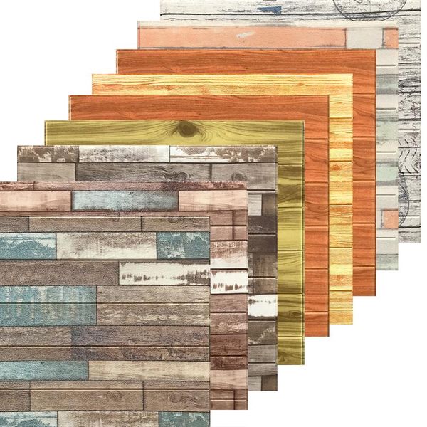 70*70 mediterranean vintage 3d wood stripes wall stickers diy pe foam self-adhesive living room bedroom home decor wallpapers
70*70 mediterranean vintage 3d wood stripes wall stickers diy pe foam self-adhesive living room bedroom home decor wallpapers