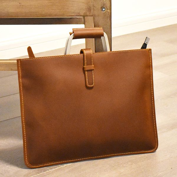 vintage handmade crazy horse leather men briefcase genuine leather 13" lapdocument bag
vintage handmade crazy horse leather men briefcase genuine leather 13" lapdocument bag