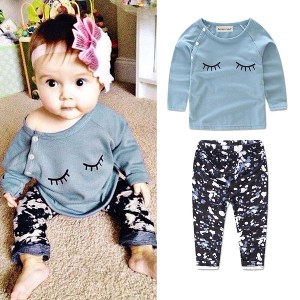 new 2pcs autumn winter baby girl clothes suit kids cotton long sleeve t-shirt +pants newborn clothes set, White
new 2pcs autumn winter baby girl clothes suit kids cotton long sleeve t-shirt +pants newborn clothes set, White