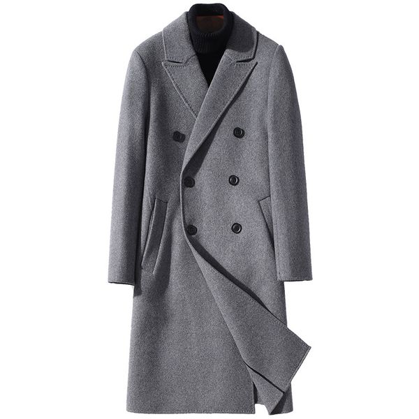 paulkonte men's coat 2019 europe and america autumn winter casual wild long double breasted woolen men's jacket, Black
paulkonte men's coat 2019 europe and america autumn winter casual wild long double breasted woolen men's jacket, Black