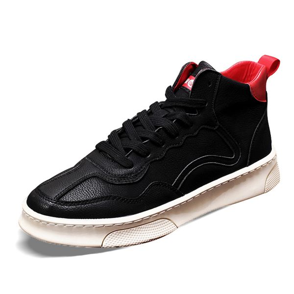 morematch men shoes spring autumn casual imitation leather flat shoes lace-up male sneakers tenis masculino adulto, Black
morematch men shoes spring autumn casual imitation leather flat shoes lace-up male sneakers tenis masculino adulto, Black