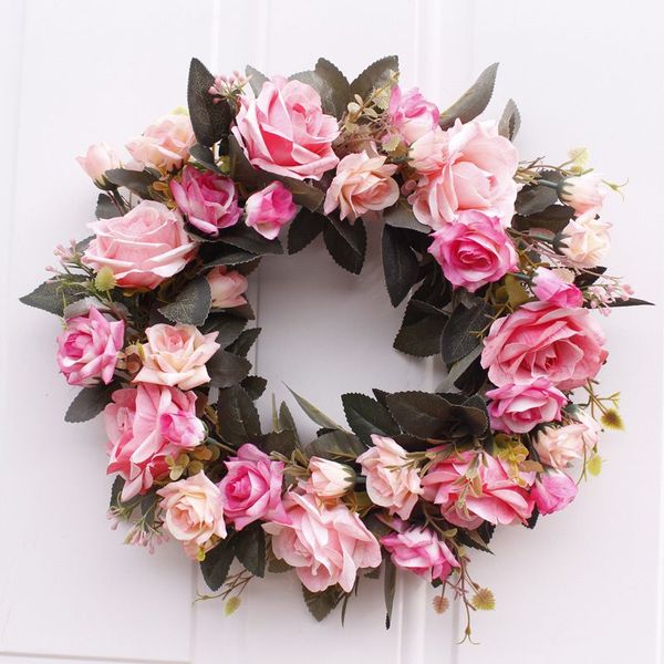 decorative flowers & wreaths rose wreath large garland artificial flower wall hanging door decoration home farmhouse decor
decorative flowers & wreaths rose wreath large garland artificial flower wall hanging door decoration home farmhouse decor