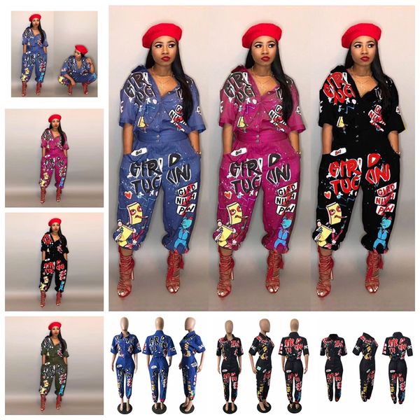 jumpsuits european fashion lapel short-sleeved pocket button letter printing selling trumpet pants jumpsuit support mixed batch, Black;white
jumpsuits european fashion lapel short-sleeved pocket button letter printing selling trumpet pants jumpsuit support mixed batch, Black;white