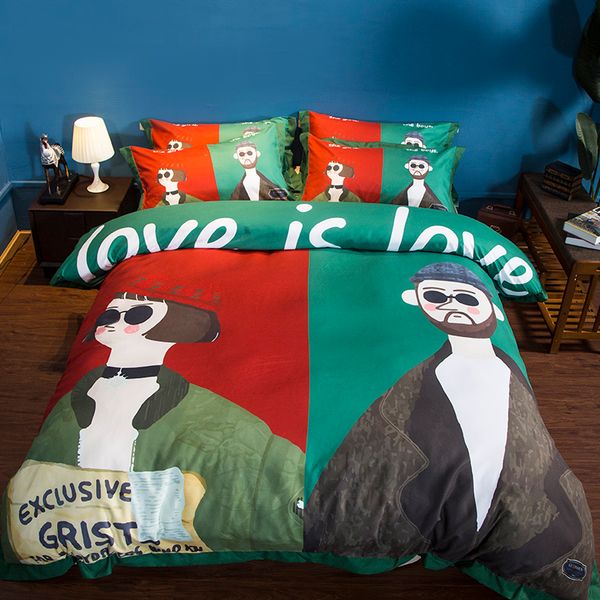 cartoon couple bedding set love pillowcase bedsheets duvet cover twin king size valentine's day his hers home decor
cartoon couple bedding set love pillowcase bedsheets duvet cover twin king size valentine's day his hers home decor