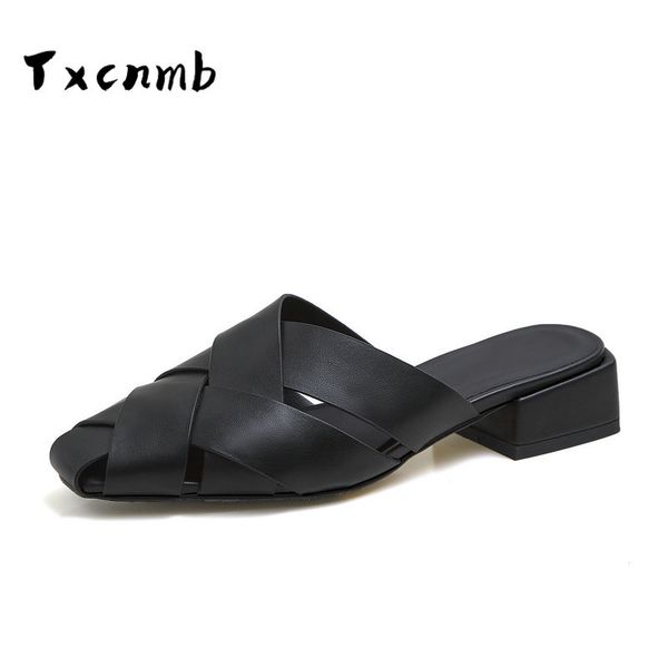 women mules slipper for women fashion black color pointed toe med heel sandal shoes ladies shollow mouth slides
women mules slipper for women fashion black color pointed toe med heel sandal shoes ladies shollow mouth slides