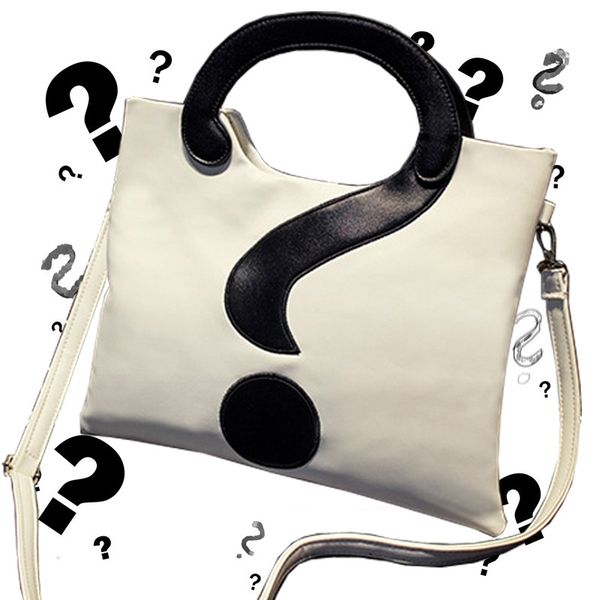 the question mark women bag contracted black and white handbag crossbags single shoulder bag women xy383
the question mark women bag contracted black and white handbag crossbags single shoulder bag women xy383