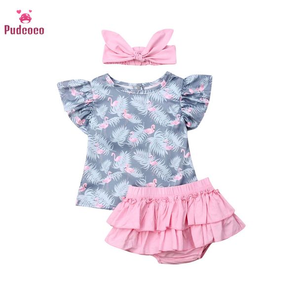pudcoco toddler baby girl clothes flamingo print рябить топы с коротким рукавом короткие брюки повязка на голову 3шт наряды хлопчатобумажная, White
pudcoco toddler baby girl clothes flamingo print рябить топы с коротким рукавом короткие брюки повязка на голову 3шт наряды хлопчатобумажная, White