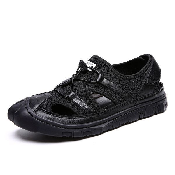 leather summer casual sandals beach men outdoor walking sandals breathable man casual shoes 38-48, Black
leather summer casual sandals beach men outdoor walking sandals breathable man casual shoes 38-48, Black