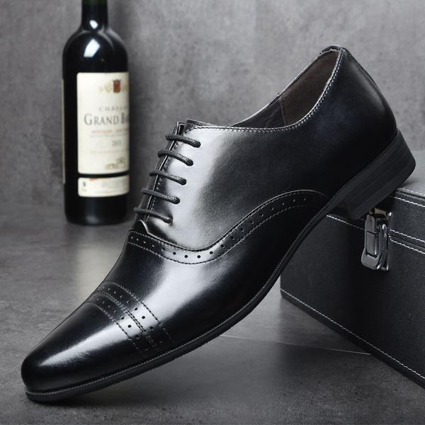 osco fashion trends brocade carved business dress genuine leather men shoes wedding shoes casual office work shoes male oxfords, Black
osco fashion trends brocade carved business dress genuine leather men shoes wedding shoes casual office work shoes male oxfords, Black