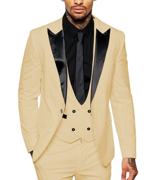 men suit casual formal 3 pieces business groomsmen grey white champagne lapel tuxedos for wedding blazer+pants+vest, White;black
men suit casual formal 3 pieces business groomsmen grey white champagne lapel tuxedos for wedding blazer+pants+vest, White;black