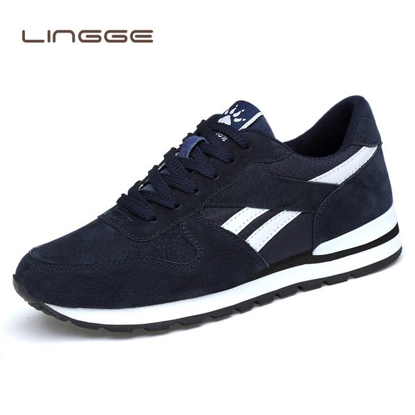 men's genuine leather sneakers breathable casual shoes non-slip outdoor walking shoes light weight rubber sole lace-up, Black
men's genuine leather sneakers breathable casual shoes non-slip outdoor walking shoes light weight rubber sole lace-up, Black