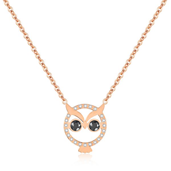 diamond stone mini owl pendant necklace 316l stainless steel 14k gold plated titanium steel necklace jewelry women girlfriend gift, Silver
diamond stone mini owl pendant necklace 316l stainless steel 14k gold plated titanium steel necklace jewelry women girlfriend gift, Silver