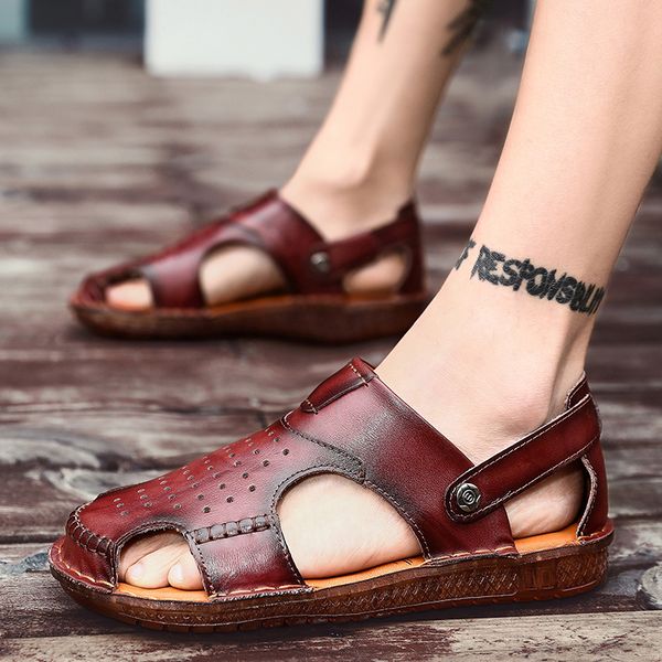 fashion leather mens walking shoes summer beach sandals man flats retro outdoor shoes male sport sneakers footwear big size 48
fashion leather mens walking shoes summer beach sandals man flats retro outdoor shoes male sport sneakers footwear big size 48